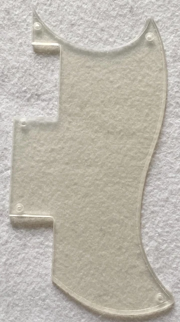 For Epiphone SG Special Guitar Pickguard Scratch Plate 1 Ply Clear Transparent