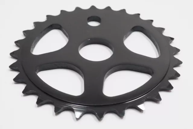 Disturbed BMX Chainring / Chainwheel 30th Alloy 1/2 x 1/8 Black CNC 2