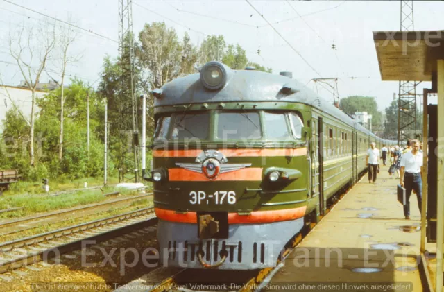 org. KB Dia - SZD Vorortzug Moskau 3P-176 Sommer 1986 seltens Dia