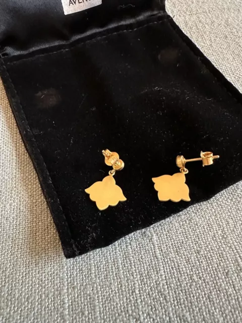 Legend Amrapali Saks Fifth Avenue yellow gold 18k earrings 2