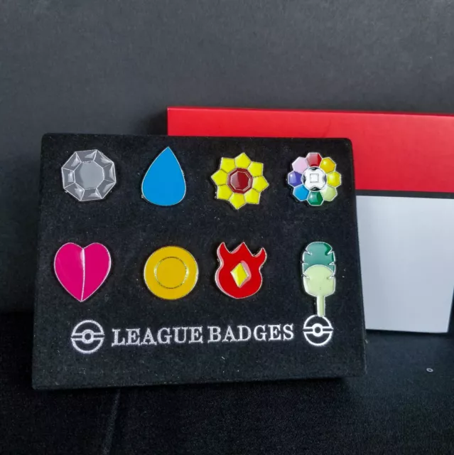 Pokemon League Gym Badge Brooch Sets Kalos 8pcs Pins Only