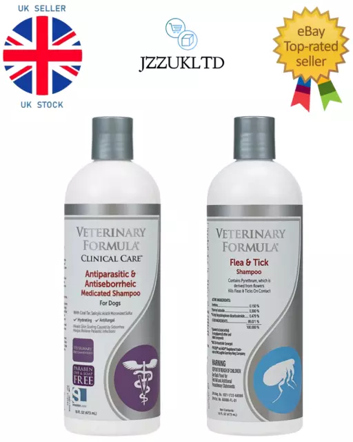 Veterinary formula clinical care antiparasitic best sale & antiseborrheic shampoo uk