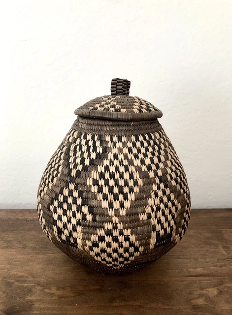 Handmade Traditional African Zulu Basket New with Tag, made in South Africa