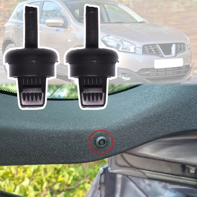 2 pz per Nissan Citroen Renault mensola pacco posteriore clip rivetto