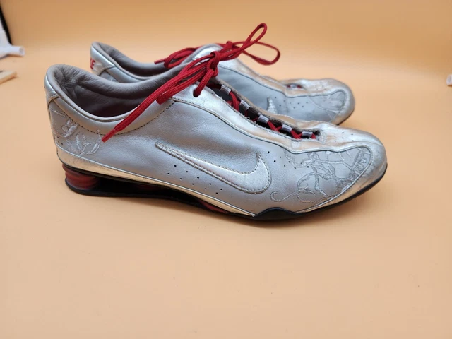 NIKE THE RIVAL SHOX SPRINT AND SPIKE sneaker Shoe Size 8.5. Silver red 156.37 PicClick