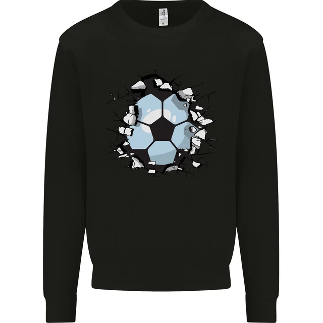 Football Smash Soccer Player Ball Mens Sweatshirt Jumper