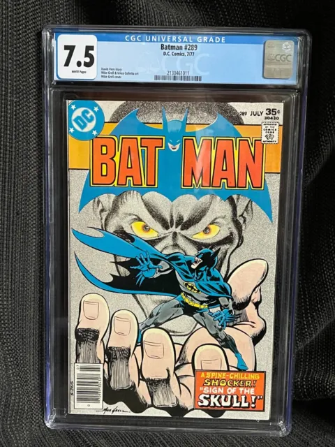 Batman #289 CGC Graded 7.5 White Pages