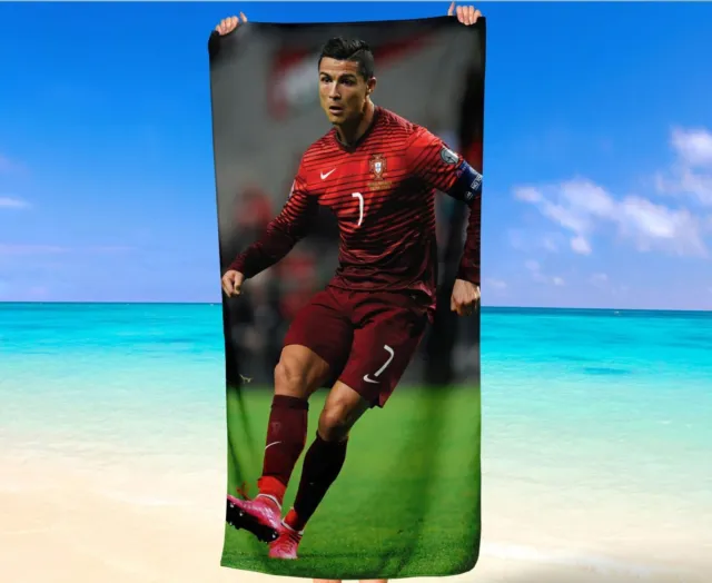 Cristiano Ronaldo Portugal Fútbol Toalla de Playa Regalo de Fútbol