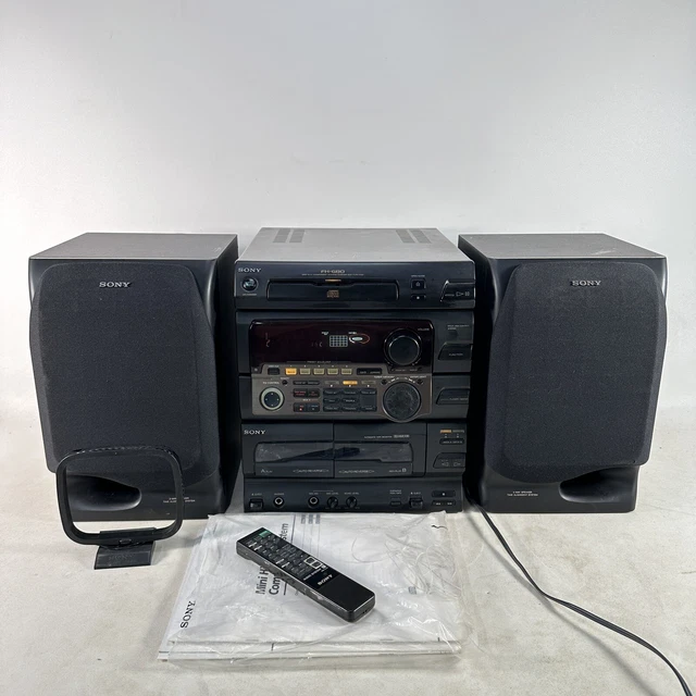 VINTAGE SONY FHG80 Compact HIFi Stereo System CD Player Cassette Deck