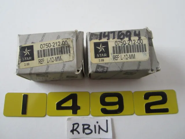 Star 0750-212-00 Linear Bearing *Factory Sealed Packaging*   Lot Of 2