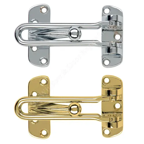 Security Door Guard Restrictor Bolt Catch Strong Safety Heavy Duty Lock Chain