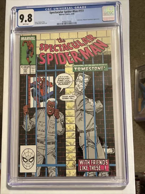 Spectacular Spider-man 151 CGC 9.8 WP, Tombstone & Chameleon App., Marvel!