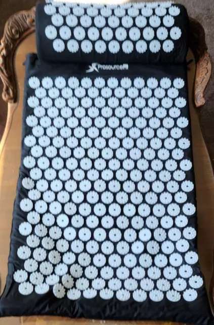 Estera y almohada de acupresión Prosource Fit - usadas suavemente - con instrucciones - en muy buen estado