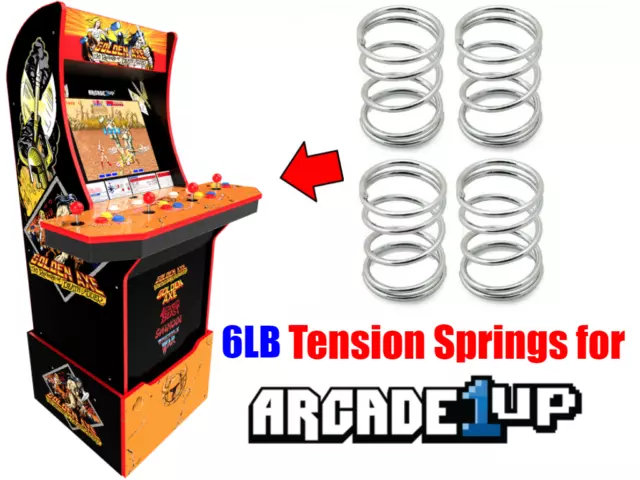 Arcade1up Golden Axe - 6LB Tension Springs UPGRADE! (4pcs)