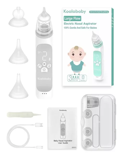 Baby Nasal Aspirator Electric Safe Hygienic Nose Cleaner Snot Sucker For baby