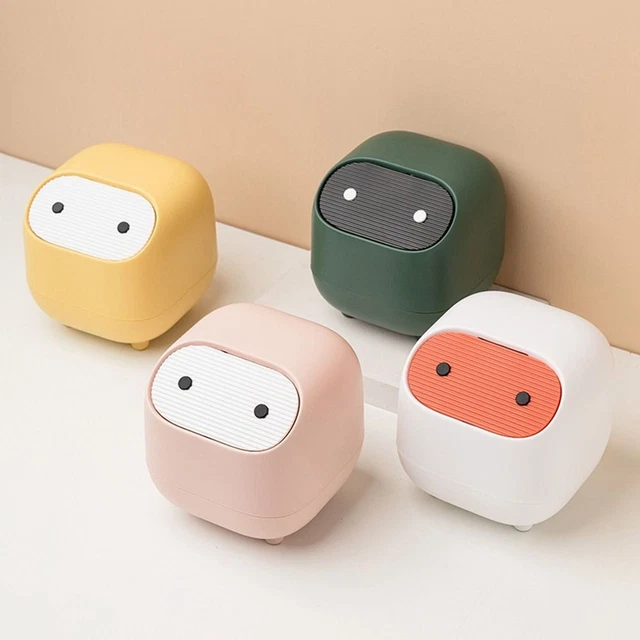 DAILY NECESSITIES PRESS Button Dustbin Trash Can Garbage Organizer ...