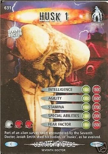 Dr Who Ultimate Monsters Card 631 Husk 1