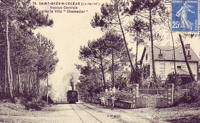 CPA 44 Nantes St Nazaire ST BREVIN L'OCEAN LES PINS Av.Centrale Villa CHANTECLER