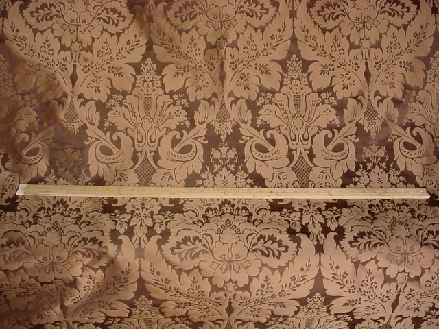 2-5/8Y Kravet Couture 24354 Limoges Silk Damask Java Floral Upholstery Fabric
