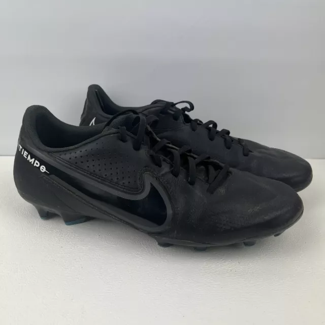 Nike Tiempo Legend 9 Elite Football Boots Mens US 10.5 Black Blue