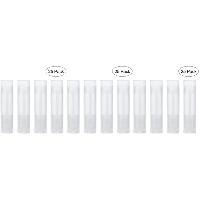 3pcs Rosenice 25pcs Nouveaux tubes à baume à lèvres avec capuchons