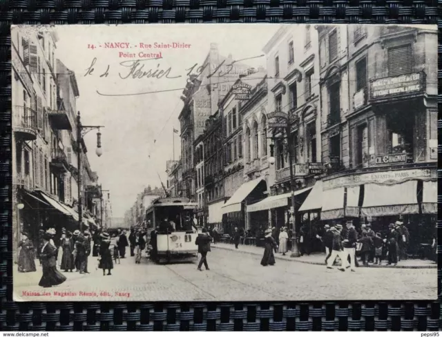 54 Meurthe et Moselle - NANCY Rue St Saint Dizier - Point Central, n° 14 [tramwa