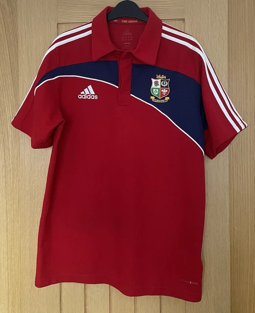 Maillot De Rugby British Lions Homme, Manches Courtes, Col, Tailles S à XXL