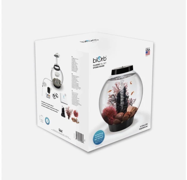 BiOrb Classic 15 Aquarium with Standard Light  4 Gallon NEW IN BOX - Stone River
