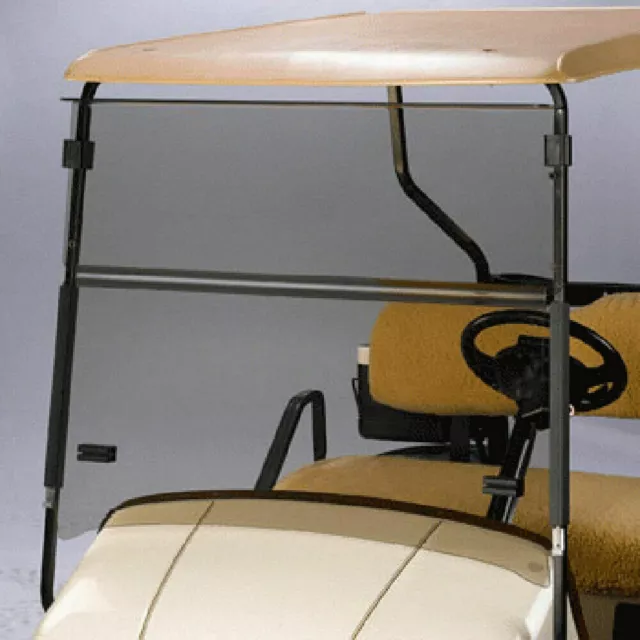 EZGO ST Sport 2+2 Clear Fold Down Golf Cart Windshield - US Made