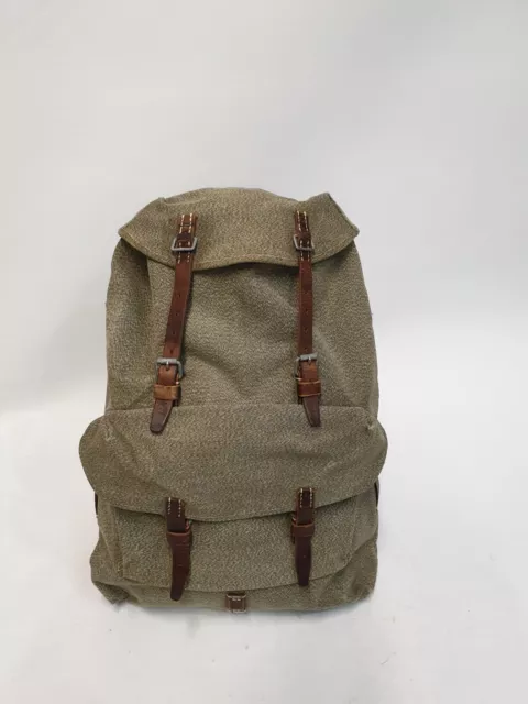 Schweizer Armee Rucksack 1959 Original (klein) mit Leder Riemen.