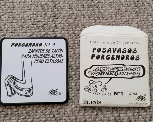 Posavasos Forges El Pais Forgendros Numero 1 2008 Coaster Genuino