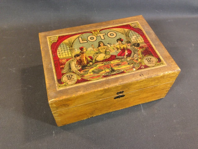 Ancien Jeu De Loto En Bois ‘Loteria’ Par AK ATLAS Paris – état D’occasion