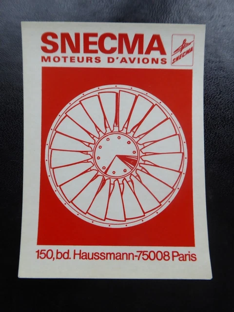 Sticker Jet Engine AUTOCOLLANT STICKER SNECMA Moteur Aviation Avion Aircraft Engine Cfm56 ...