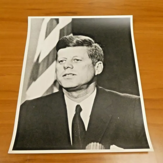 President John F. Kennedy Orig 11x14 Type 1 Photo From Cecil Stoughton Negatives