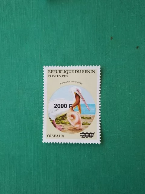 Bénin surchargé overprint 2000f sur 200f MNH neuf Oiseau SANS Colis Postaux