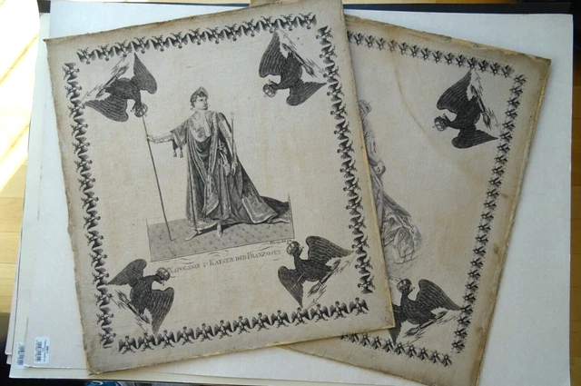 Napoleon Bonaparte Kaiser Frankreich Stoff Seide Marie Louise Habsburg Heirat