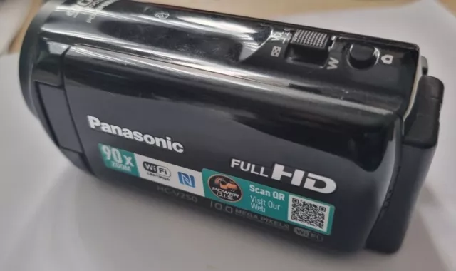 Panasonic Video camera HC-V250 90x Zoom SD-Card Full-HD 10MP Wi-Fi