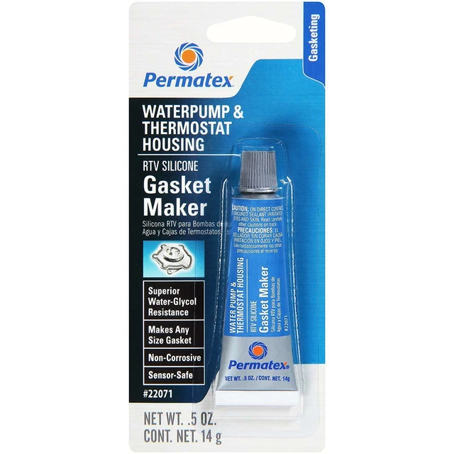 PERMATEX WATER PUMP & Thermostat Housing RTV Silicone Gasket Maker 14g