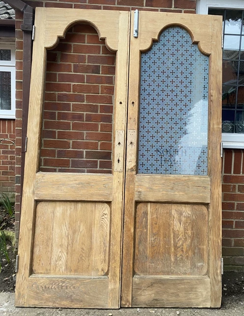 Antique Period Double Doors French Doors Wooden Pair Of Doors 7