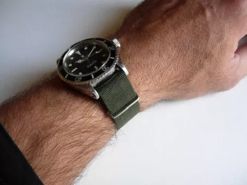 18MM Pulsera Nato Militar Caqui Green Army Nuevo "Modelo Baroudeur'