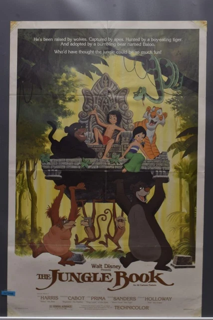THE JUNGLE BOOK Walt Disney Pictures Movie Poster 27 x 41 £32.55 ...