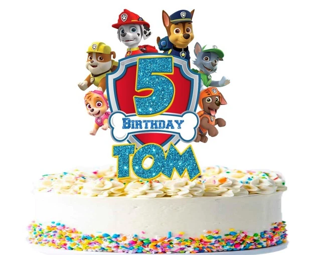 PAW PATROL CAKE Topper Personalized Custom Printable Skye Pink £4.75 ...