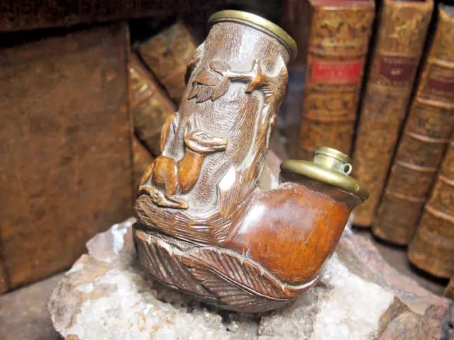 IMPORTANTE pipe en bruyere sculptée  ALLEMAGNE 1840   1880