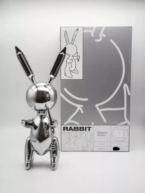 Limited Balloon Rabbit XL Silver -Jeff Koons(After) Editions Studio,banksy,kaws