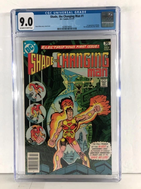 Shade The Changing Man 1 - 1st Appearance In His Own Title 1977 - CGC Graded 9.0