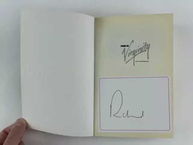 Richard Branson Signed Autograph "Losing My Virginity" Book  Virgin Galactic Ceo