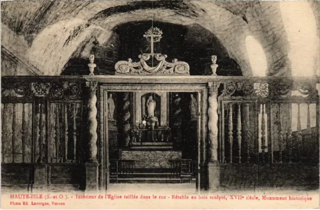 CPA High Island Interior of the Church FRANCE (1332758)