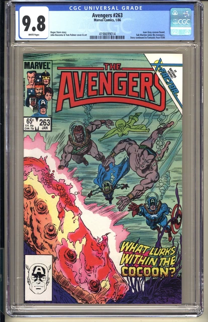 Avengers #263  CGC 9.8 WP NM/MT Marvel Comics 1983 Jean Grey coon found X-Men v1
