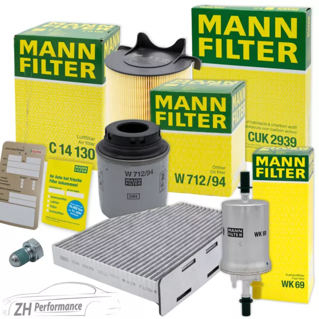 Mann-Filter Inspektionspaket Filtersatz Für Vw Golf 6 5K Aj 1.2 1.4 Tsi Ab 10