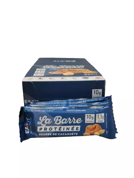 Eafit Active Food Proteinriegel Eiweißriegel 24x30 g - Geschmack: Erdnussbutter.